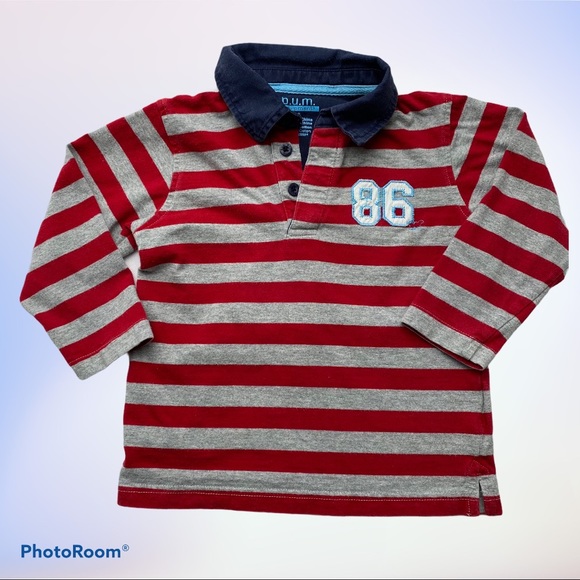B.U.M. Equipment Other - BUM Equipment Boys Cotton Rugby/Polo Shirt Size 3